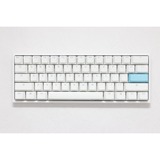 Ducky One 2 Mini RGB Pure White, gaming toetsenbord Wit, US lay-out, Cherry MX Silent, RGB leds, 60%, PBT Double Shot