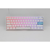 Ducky One 2 Mini RGB Pure White, gaming toetsenbord Wit, US lay-out, Cherry MX Silent, RGB leds, 60%, PBT Double Shot
