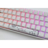 Ducky One 2 Mini RGB Pure White, gaming toetsenbord Wit, US lay-out, Cherry MX Silent, RGB leds, 60%, PBT Double Shot