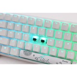 Ducky One 2 Mini RGB Pure White, gaming toetsenbord Wit, US lay-out, Cherry MX Silent, RGB leds, 60%, PBT Double Shot