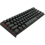 Ducky One 2 Mini RGB, gaming toetsenbord Zwart/wit, US lay-out, Cherry MX Blue, RGB leds, 60%, PBT Double Shot