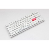 Ducky One 2 RGB TKL, gaming toetsenbord Wit, US lay-out, Cherry MX Speed Silver, RGB leds, TKL, PBT double-shot