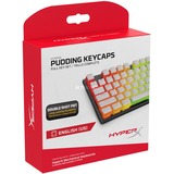 HyperX Pudding Keycaps Full Key Set (White PBT) Wit