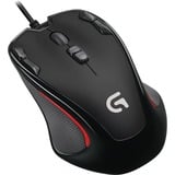 Logitech G300s gaming muis antraciet/zwart, 200 - 2500 dpi, Meerkleurige verlichting