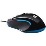 Logitech G300s gaming muis Antraciet/zwart, 200 - 2500 dpi, Meerkleurige verlichting