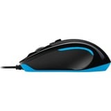 Logitech G300s gaming muis antraciet/zwart, 200 - 2500 dpi, Meerkleurige verlichting