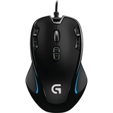 Logitech G300s gaming muis antraciet/zwart, 200 - 2500 dpi, Meerkleurige verlichting