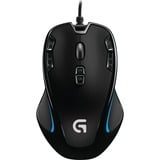 Logitech G300s gaming muis Antraciet/zwart, 200 - 2500 dpi, Meerkleurige verlichting