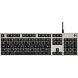 Logitech G413 Silver Mechanical Gaming Keyboard Zilver, US-International, Logitech Romer-G, witte leds