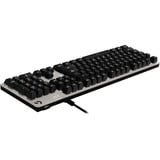 Logitech G413 Silver Mechanical Gaming Keyboard Zilver, US-International, Logitech Romer-G, witte leds