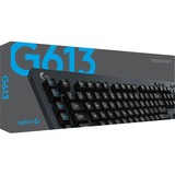 Logitech G613 Wireless Mechanical Gaming Keyboard Zwart, US lay-out, Logitech Romer-G, Bluetooth