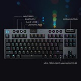 Logitech G915 TKL LIGHTSPEED Wireless RGB Mechanical Gaming Keyboard Zwart, US lay-out, GL Tactile, TKL, LIGHTSYNC RGB