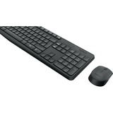 Logitech MK235 Wireless Keyboard en Mouse, desktopset Zwart, US lay-out