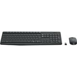Logitech MK235 draadloze desktopset Zwart, US-International lay-out (QWERTY)