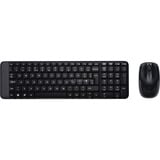 Logitech Wireless Combo MK220 toetsenbord + muis, desktopset EU lay-out (QWERTY), Rubberdome, Retail