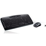 Logitech Wireless Combo MK330 desktopset Zwart, EU lay-out (QWERTY), Rubberdome