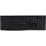 Logitech Wireless Keyboard K270 Zwart, EU lay-out (QWERTY), Rubberdome