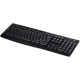 Logitech Wireless Keyboard K270 Zwart, EU lay-out (QWERTY), Rubberdome