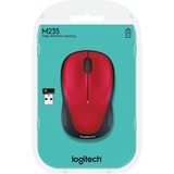 Logitech Wireless Mouse M235 Rood, Nano-ontvanger, Retail