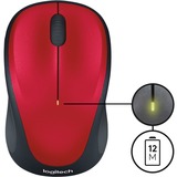 Logitech Wireless Mouse M235 Rood, Nano-ontvanger, Retail
