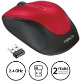 Logitech Wireless Mouse M235 Rood, Nano-ontvanger, Retail