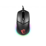 MSI Clutch GM11 gaming muis Zwart, 400 - 5000 dpi, RGB leds