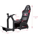 RaceRoom Game Seat RR 3055 gamestoel Zwart/rood