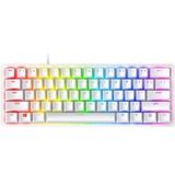 Razer Huntsman Mini Mercury, gaming toetsenbord Wit, US lay-out, Razer Linear Optical (Red), RGB leds, TKL