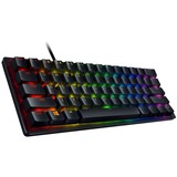 Razer Huntsman Mini, gaming toetsenbord Zwart, US lay-out, Razer Clicky Optical (Purple), RGB leds, TKL