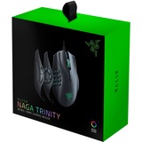 Razer Naga Trinity  gaming muis Zwart, 16.000 dpi, RGB verlichting