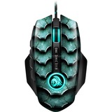 Sharkoon Drakonia II gaming muis Groen/zwart, PixArt 3360, 100 - 15000 dpi, RGB led