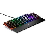 SteelSeries Apex 7, gaming toetsenbord Zwart, US lay-out, SteelSeries QX2 Red, RGB leds