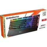 SteelSeries Apex 7, gaming toetsenbord Zwart, US lay-out, SteelSeries QX2 Red, RGB leds