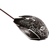 Trust GXT 105 Izza Illuminated Gaming Mouse Zwart, 21683, 800 - 2400 dpi, Meerkleurige leds