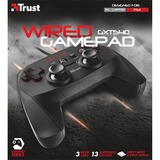 Trust GXT 540 Wired gamepad Zwart, 20712, Pc, PlayStation 3