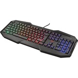 Trust GXT 830-RW Avonn Gaming Keyboard, Gaming toetsenbord Zwart, US lay-out, 21621.0