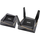 ASUS AiMesh AX6100 WiFi System router Zwart/goud, RT-AX92U 2 pack