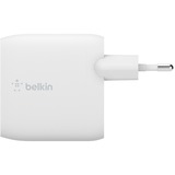 Belkin BOOSTCHARGE 2-poorts USB-A wandlader + USB-A naar USB-C kabel Wit