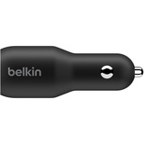 Belkin BOOSTCHARGE 2-poorts USB-C-autolader Zwart