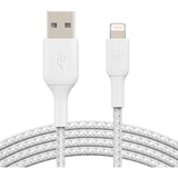 Belkin BOOSTCHARGE Lightning naar USB-A kabel Wit, 3 meter