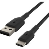 Belkin BOOSTCHARGE USB-C naar USB-A kabel Zwart, 1 m