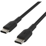 Belkin BOOSTCHARGE gevlochten USB-C kabel Zwart, 1 meter