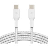 Belkin BOOSTCHARGE gevlochten USB-C kabel Wit, 1 meter