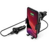 Belkin BOOST CHARGE Wireless Car Charger + Vent Mount 10W Zwart, Qi technologie