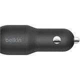 Belkin Boost Charge 2-poorts USB-A-autolader met USB-A Lightning kabel Zwart, 24W