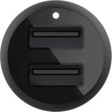 Belkin Boost Charge 2-poorts USB-A-autolader met USB-A naar Micro-USB kabel Zwart, 24W