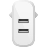 Belkin Boost Charge 2-poorts USB-A wandlader met USB-A naar micro-USB kabel Wit, 24W