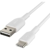Belkin Boost Charge USB-C naar USB-A 1 meter kabel Wit, CAB001bt1MWH