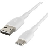 Belkin Boost Charge USB-C naar USB-A kabel Wit, 2 meter, CAB001bt2MWH