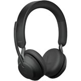 Jabra Evolve2 65 on-ear headset Zwart, Microsoft Teams, USB-C, Inclusief laadstation